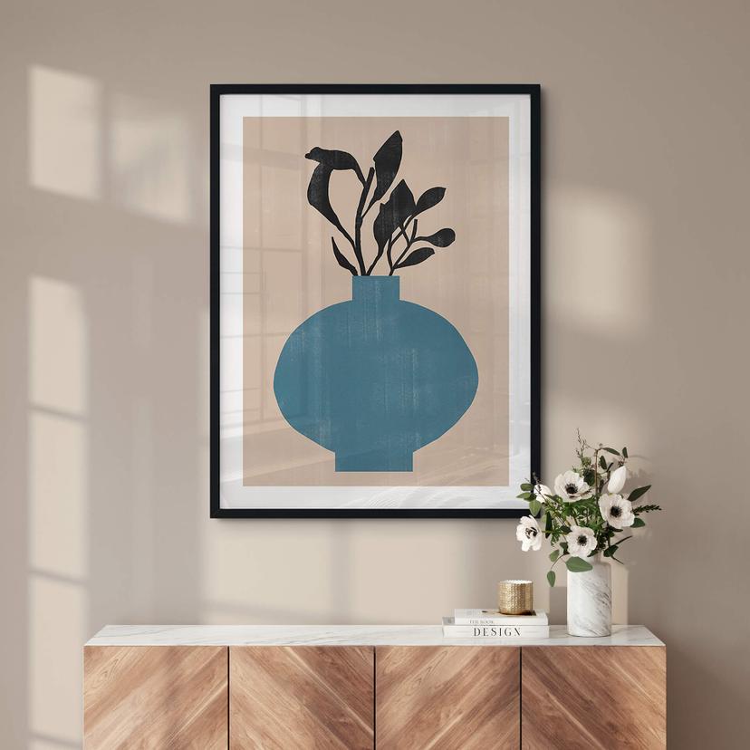 Poster The Miuus Studio - Blå bollvas
