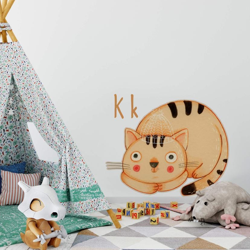 Muursticker Loske K is van Kat