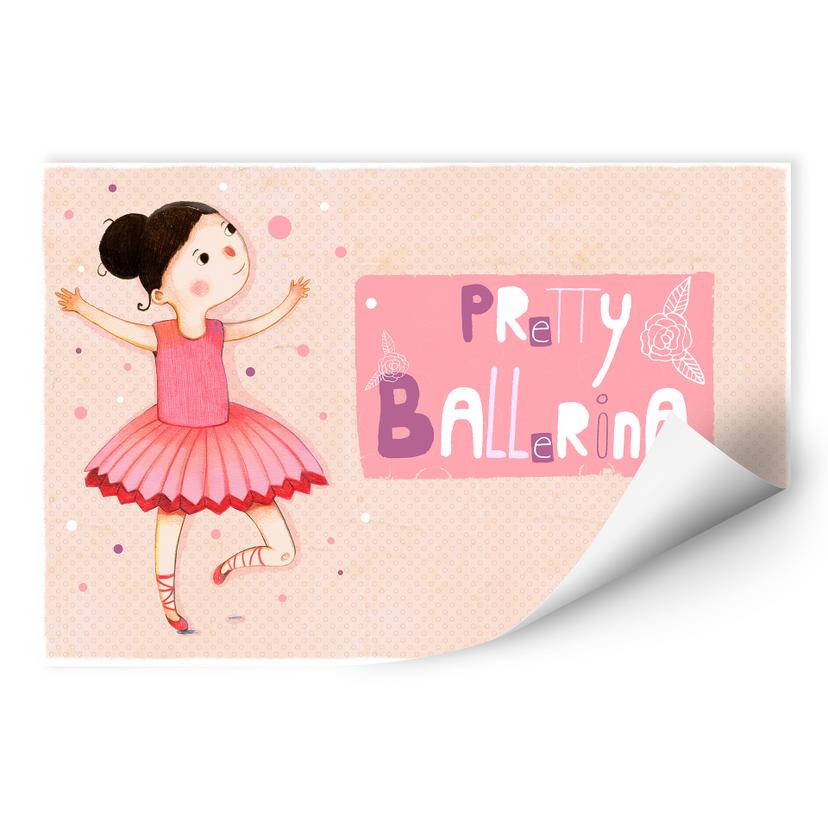 Zelfklevende Poster - Loske - Pretty Ballerina