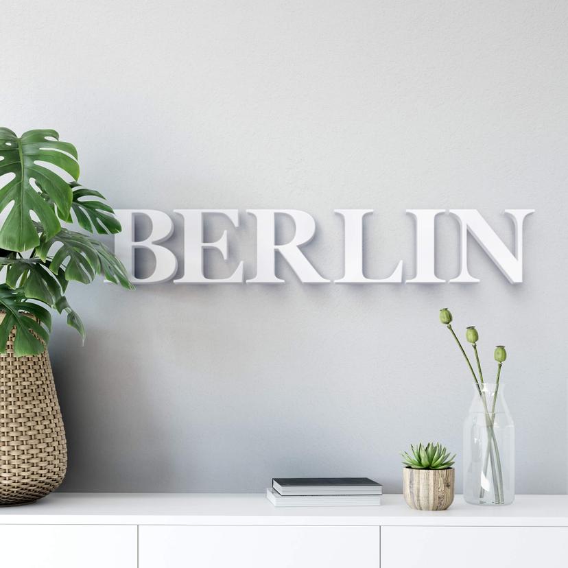 Letras decorativas 3D Berlín