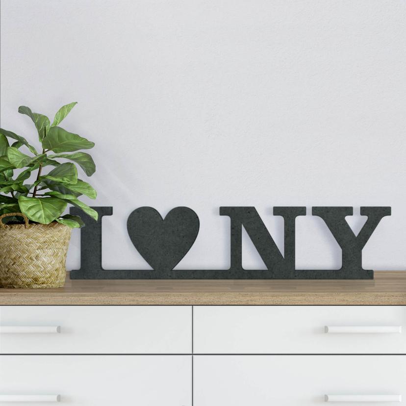 MDF bogstaver - I Love NY
