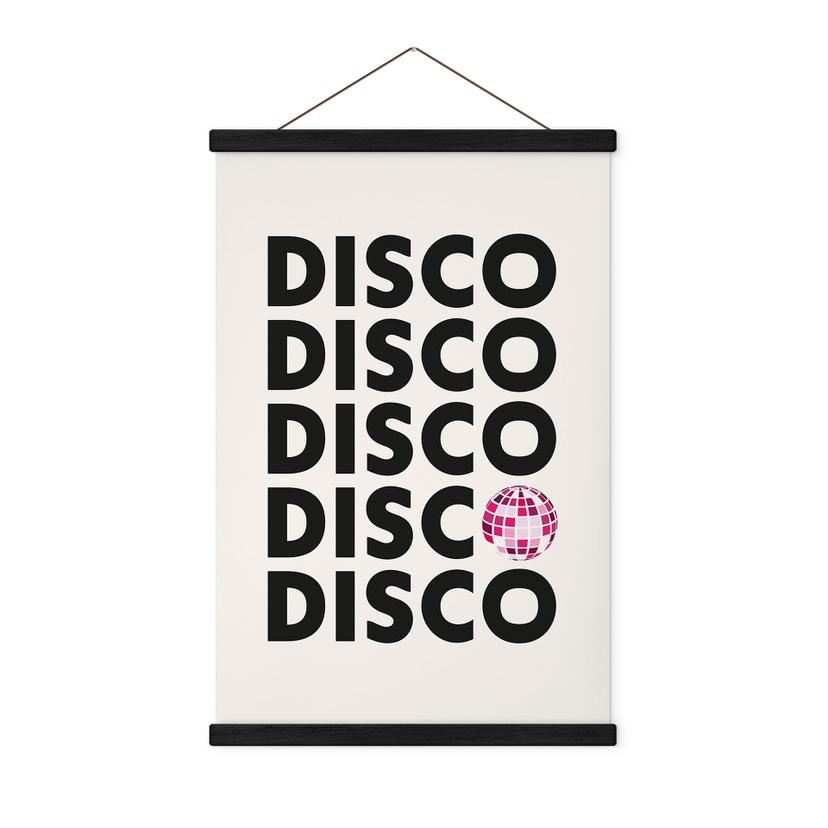 Tekstil plakat Retro Disco Vibes Typografi - Kerr-Dineen