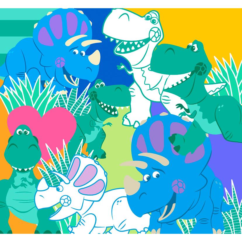 Kludetapet - Toy Story Rex og Trixie - 300 x 280 cm