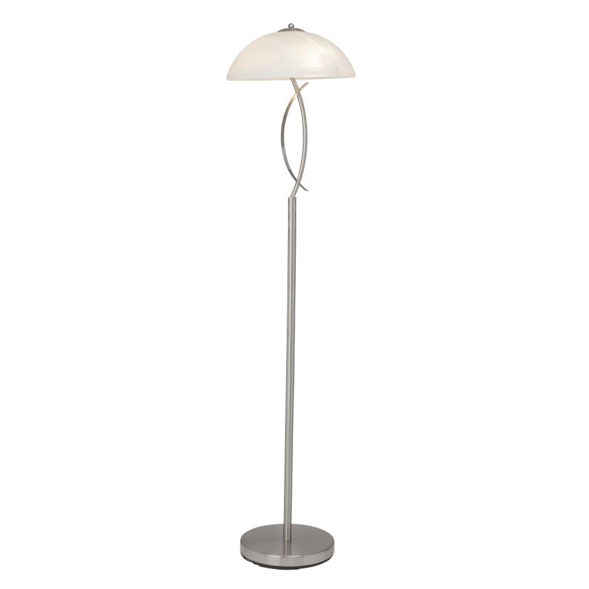 Stehleuchte Charlotte, metallic, 137 x 32 cm, Glas Stehlampe