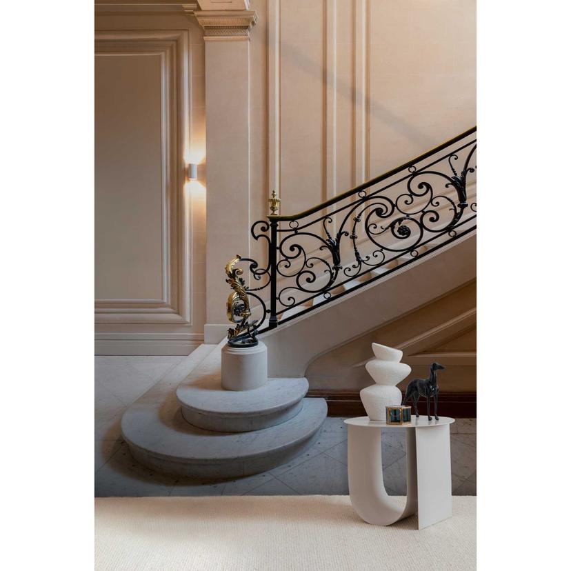 Trappetapet beige sort - elegant 3D-tapet - klassisk Ikke-vævet tapet