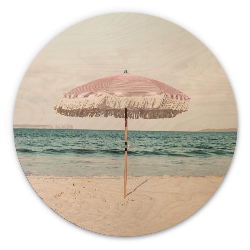 Billede af træ Sisi & Seb - Lyserød parasol - Rund