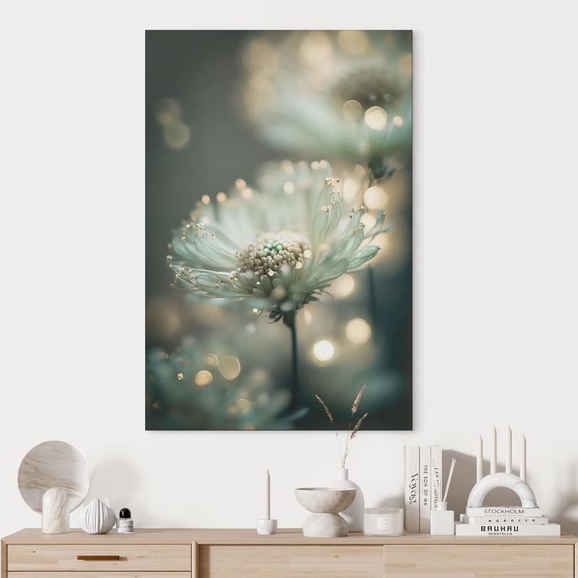 Stampe per pareti Delicato scintillio di fiori - Treechild - Alu-Dibond
