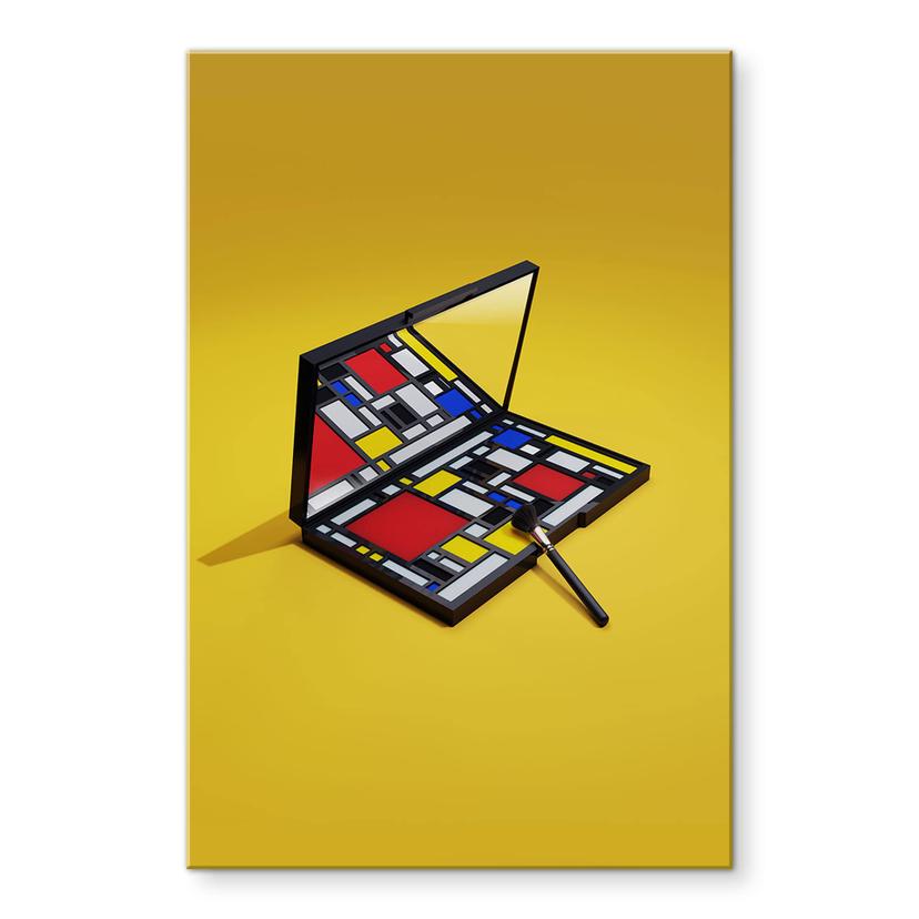 Akrylbillede Make-up palet i stil med Piet Mondrian - Pozdniakov