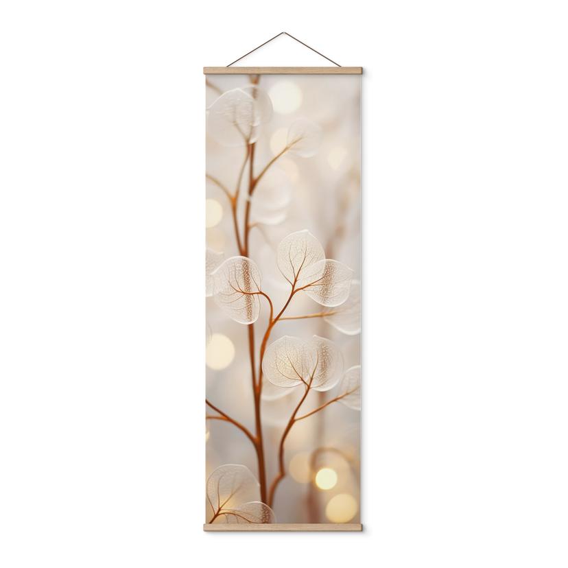 Tekstil plakat Filigran blade beige - Treechild - Panorama