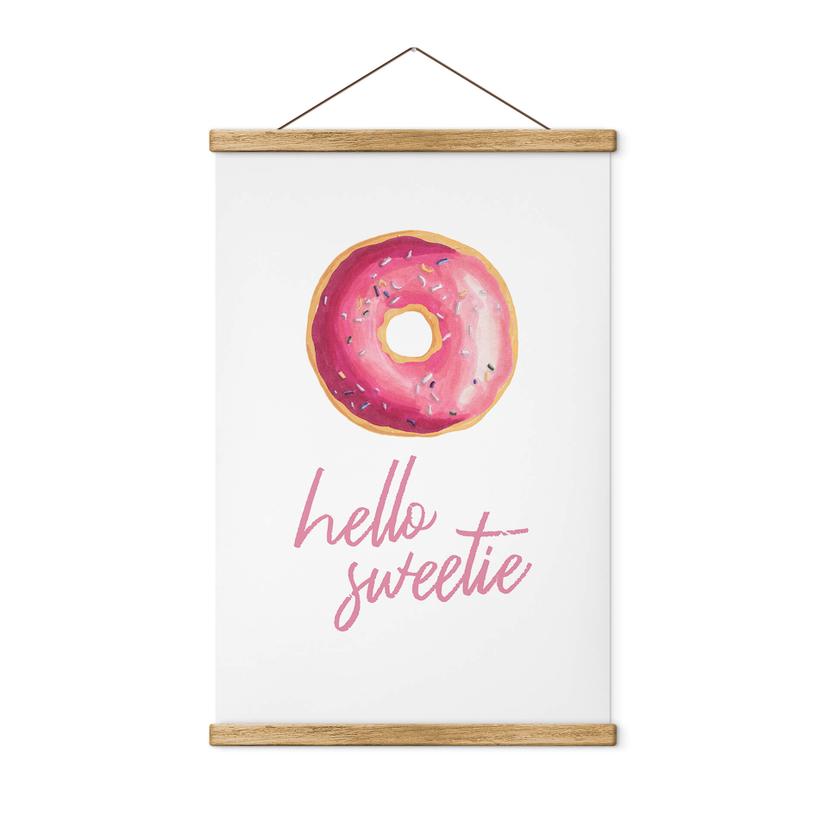 Tekstil plakat Donuts - Hello Sweetie