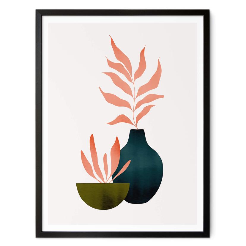 Póster Kubistika - Plantas otoñales