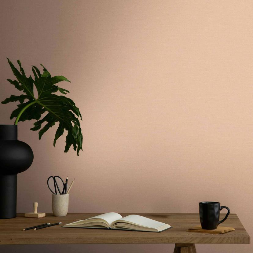 beige A.S. Creation glat tapet moderne non-woven tapet let struktureret mat