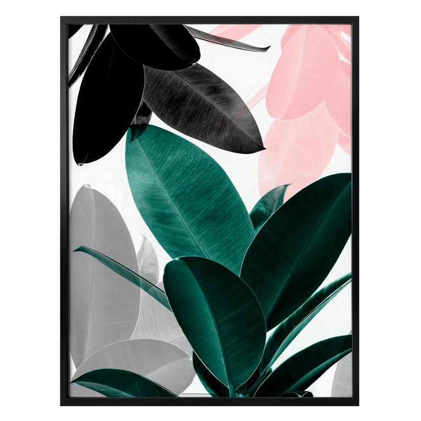 Poster Sisi & Seb - Jeux de feuilles