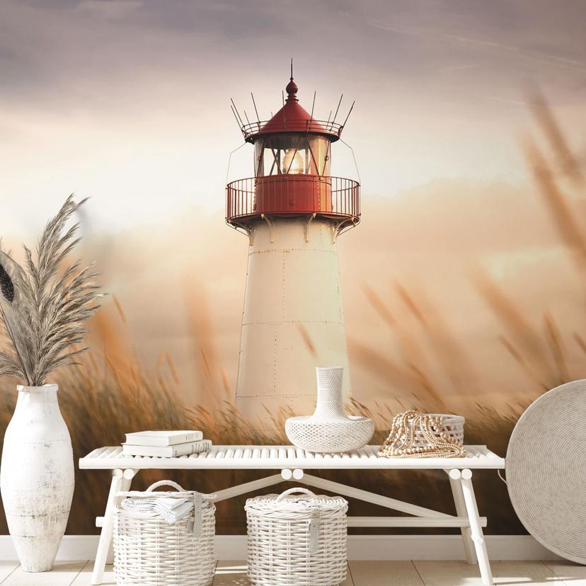 Fotomural faro en la costa de Sylt - Eisenmann
