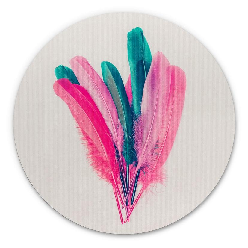 Wandcirkel Kubistika - Bouquet of Feathers