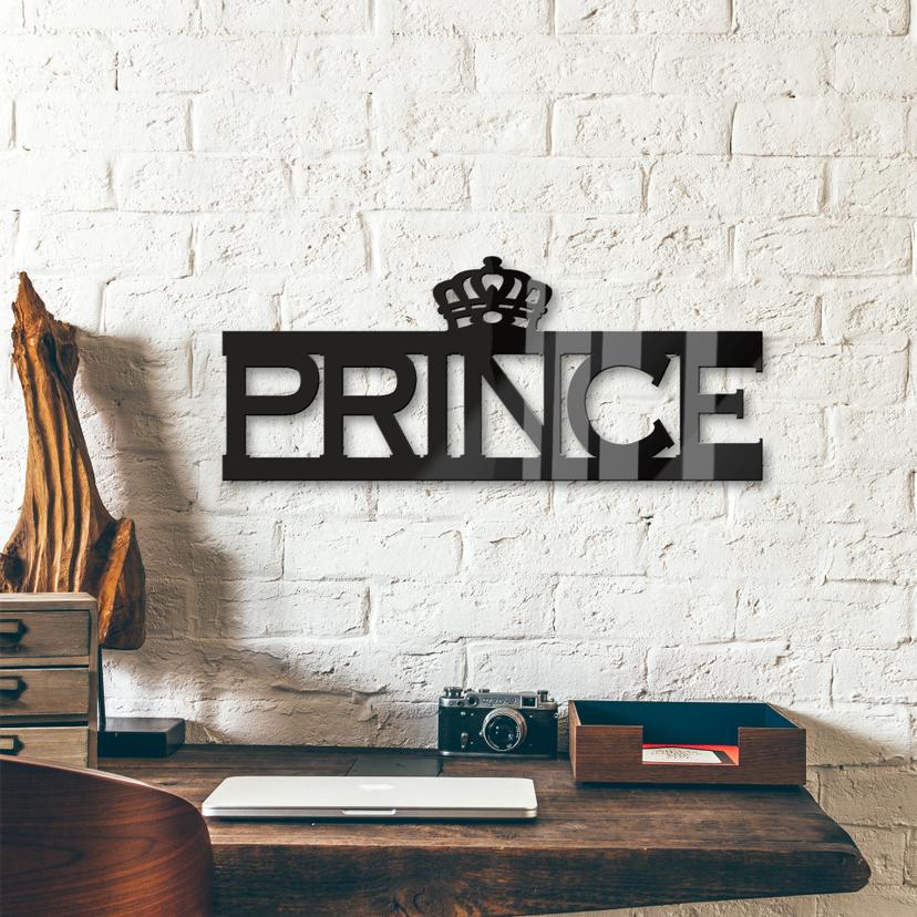 Lettres décoratives en verre acrylique - Prince