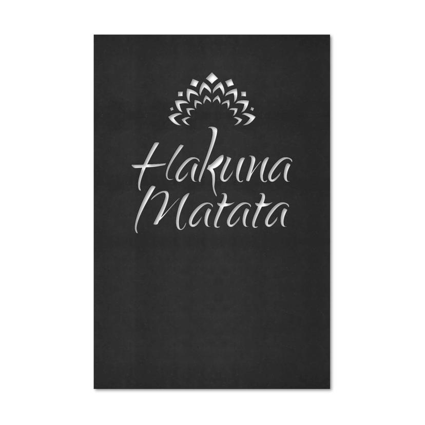 MDF - Holzdeko Hakuna Matata mit Blume