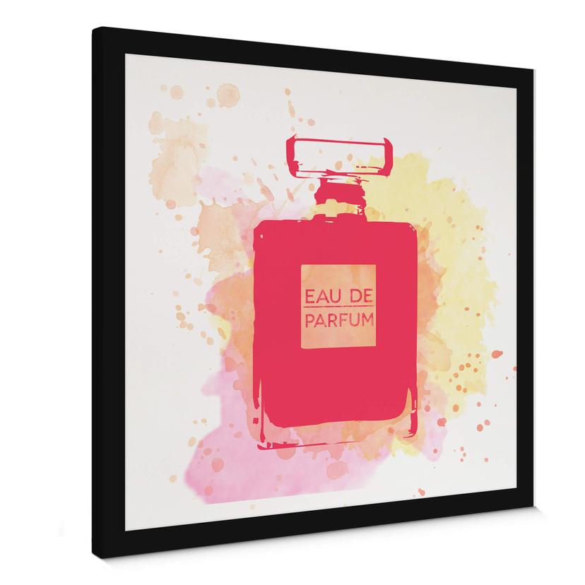 Stampa su tela Eau de parfum Acquerello - Fucsia