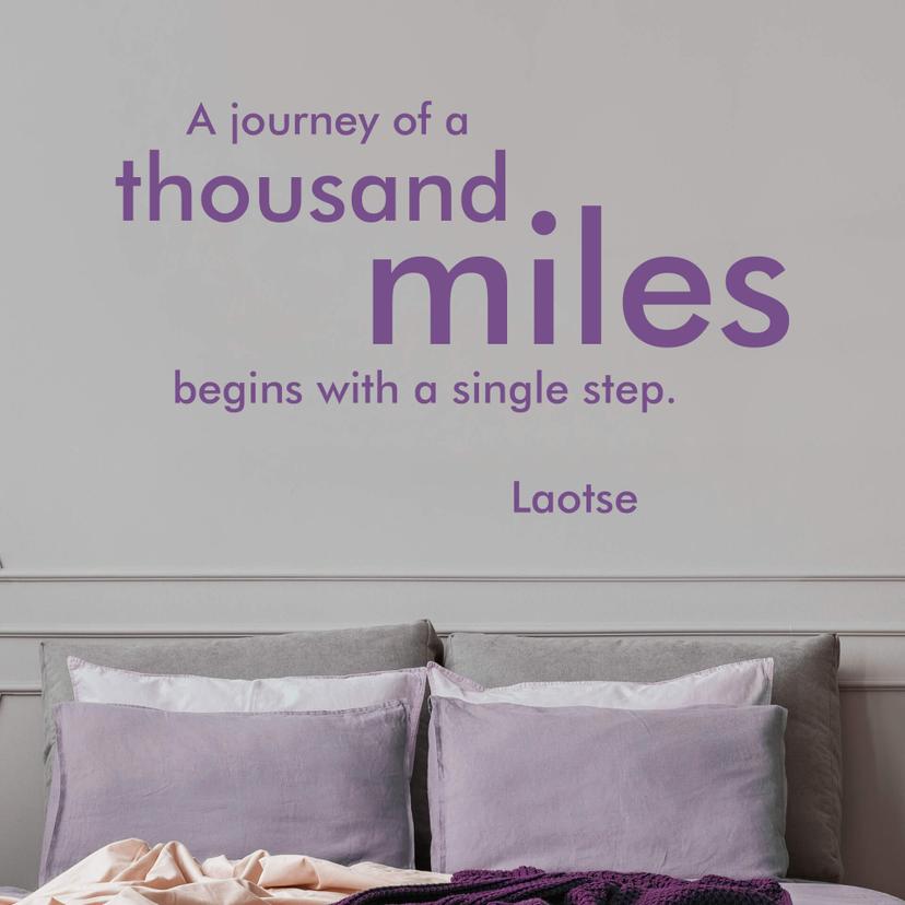 A journey of a thousand miles..