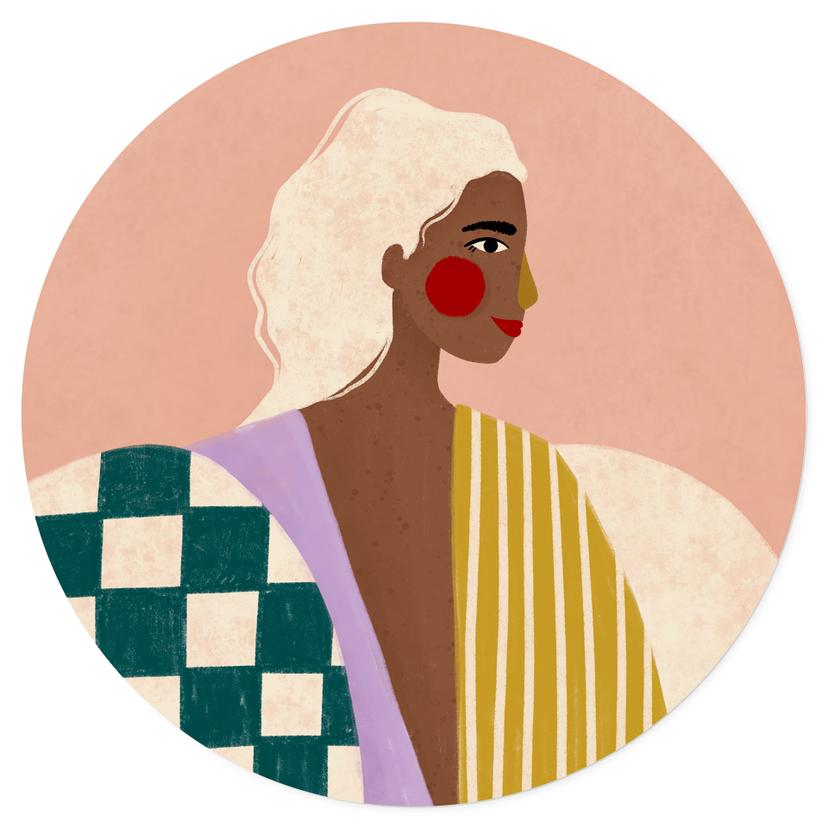 Adesivo murale La donna in costume: un'icona moderna - Müller