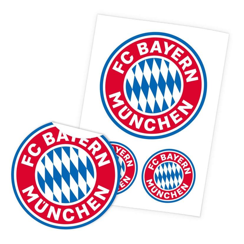 Sticker Mural FC Bayern Logo (3 pièces) 50x70 cm