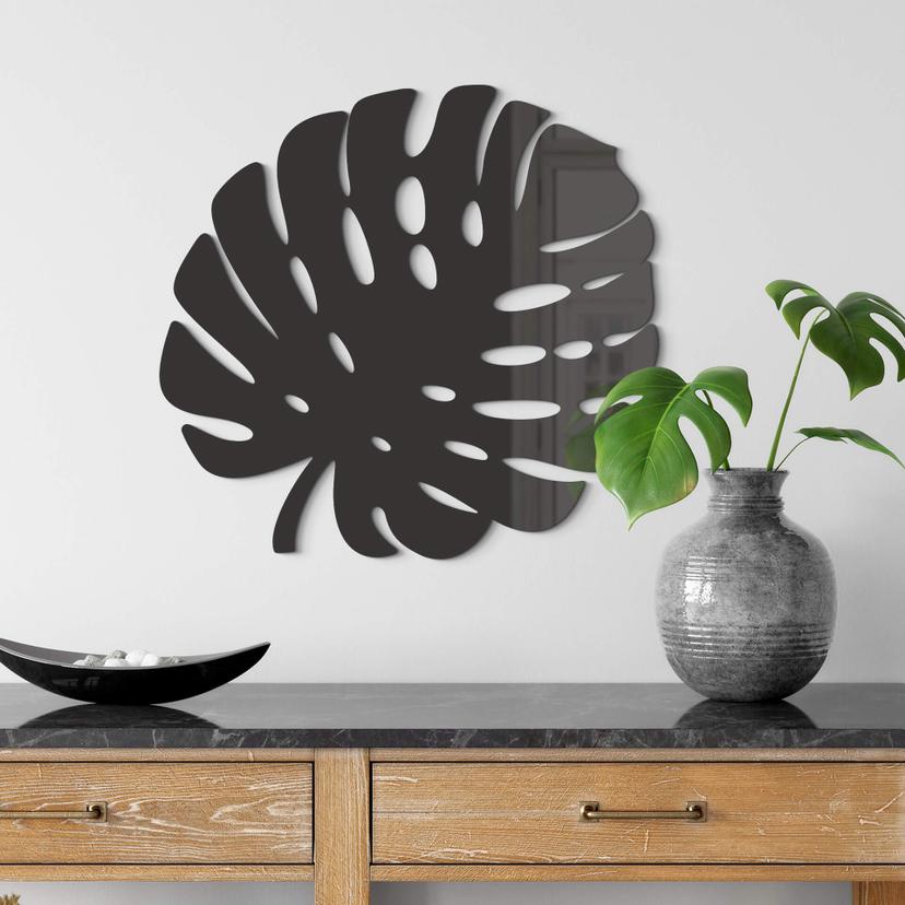 Décoration en verre acrylique - Feuille de Monstera 02