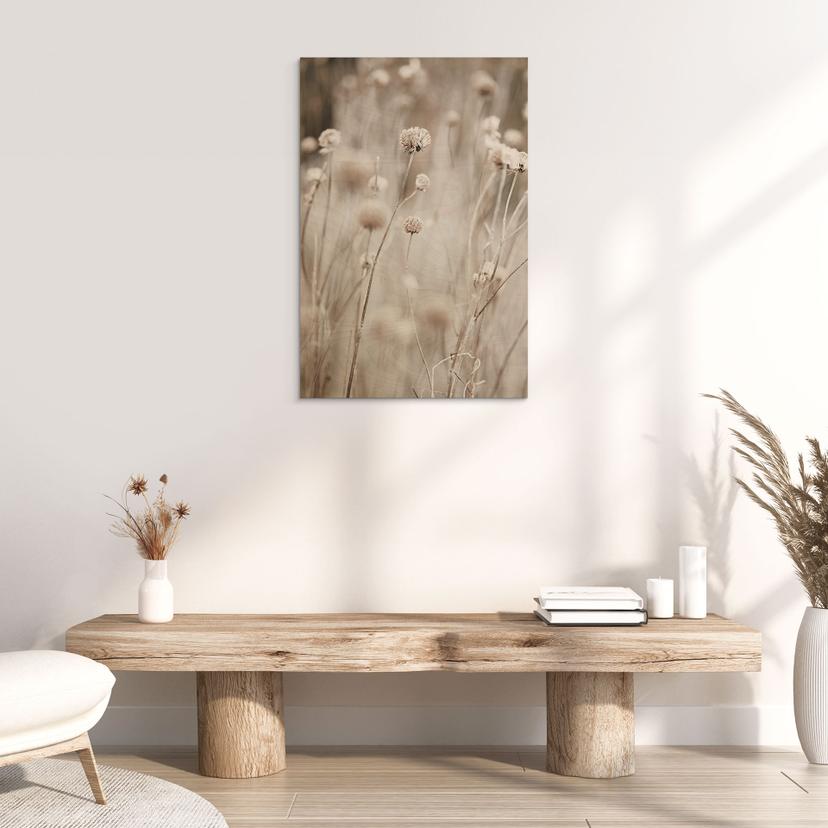 Houten Wanddecoratie in zachte kleuren - Annie