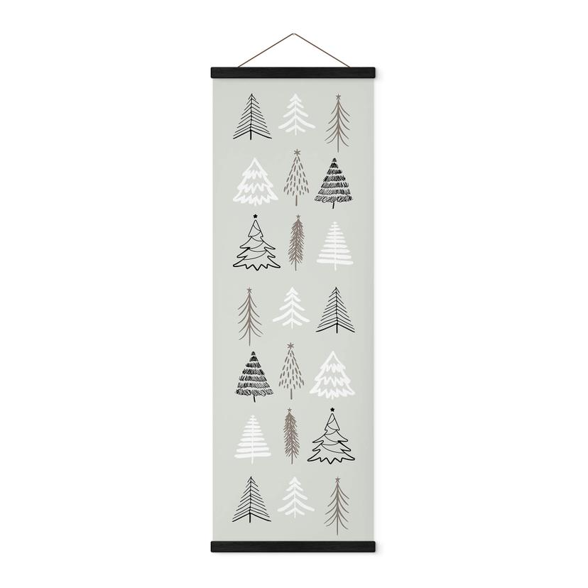 Tekstil plakat Kristina - Oh Christmas Trees