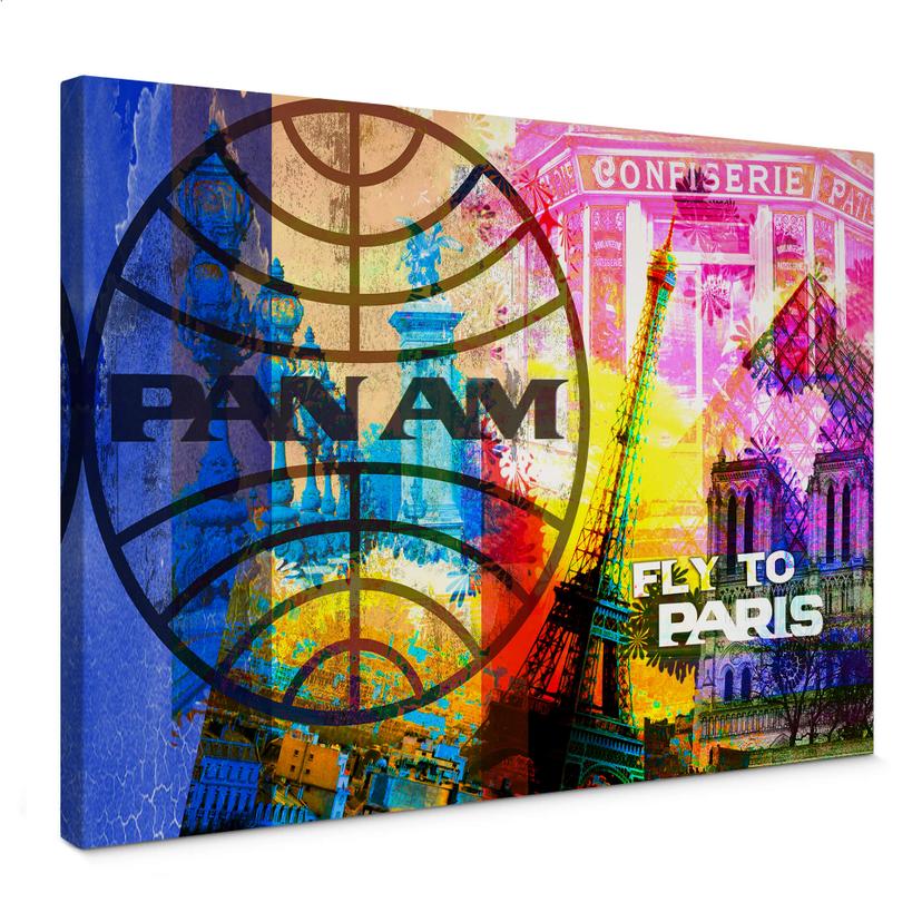 Tableau sur toile PAN AM - Paris