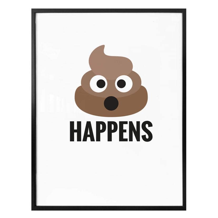 Póster - Emojione - Shit happens