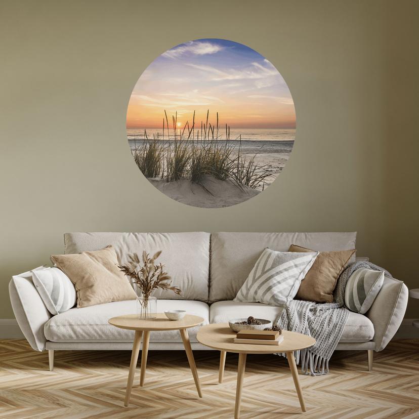 Wall Sticker Klitter ved solnedgang