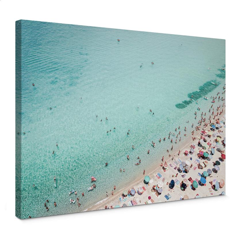 Canvasbillede - Sisi & Seb - Travlhed på stranden