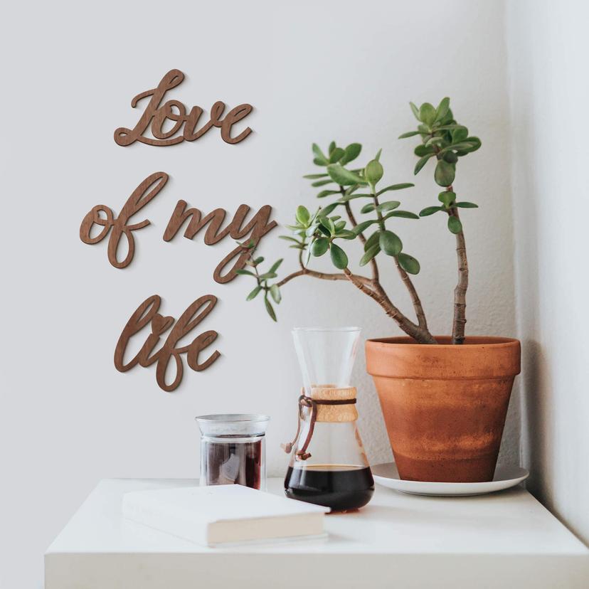 Trædekoration -  Mahognifinér - Love of my life