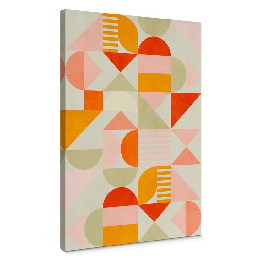 Tableau sur toile Bré - Bauhaus Fun Pastel