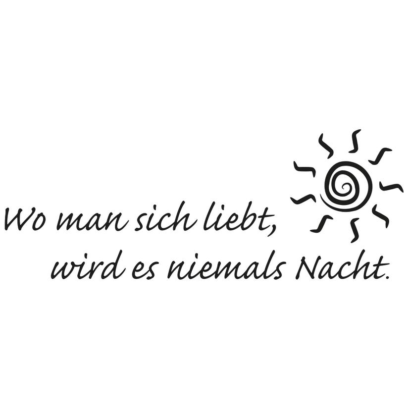 Wandtattoo Wo man sich liebt... 2