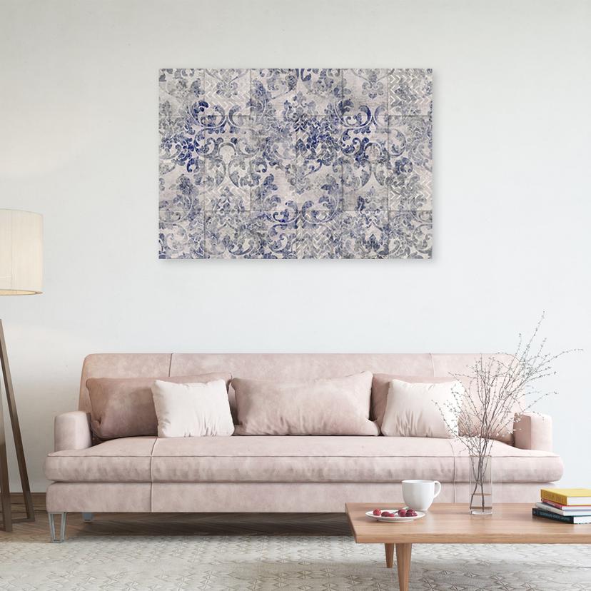 Stampe su tela, Mosaico blu