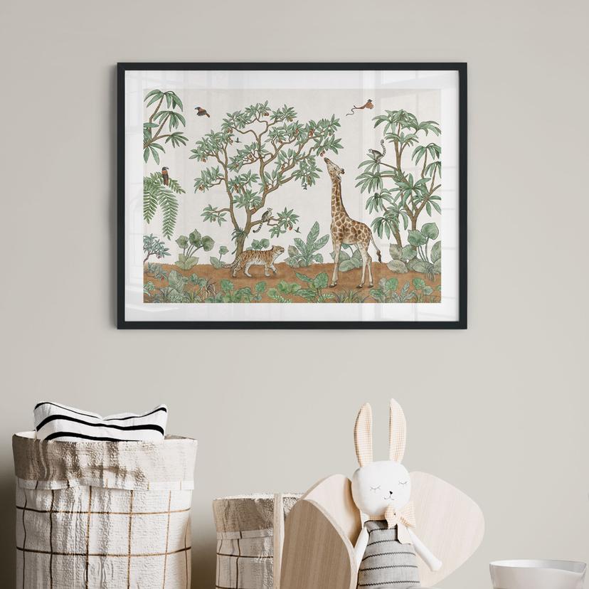 Poster per bambini con motivo animale | Oggetti nascosti animali della giungla - Kikki Belle
