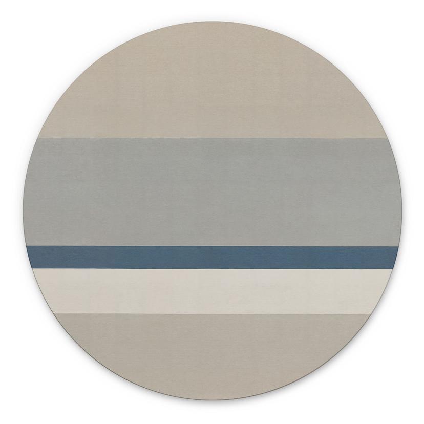 Wandbild Agnes Balance - Horizontale Streifen - Sir Edward x Grigory Gladarev - Alu-Dibond Rund