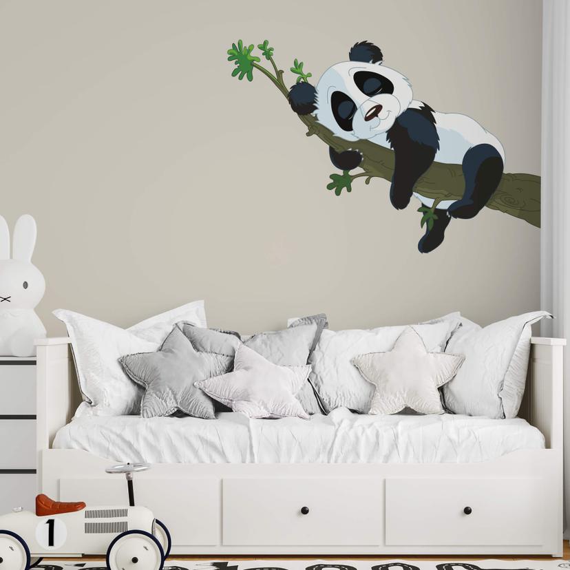 Wallsticker - Sovende panda