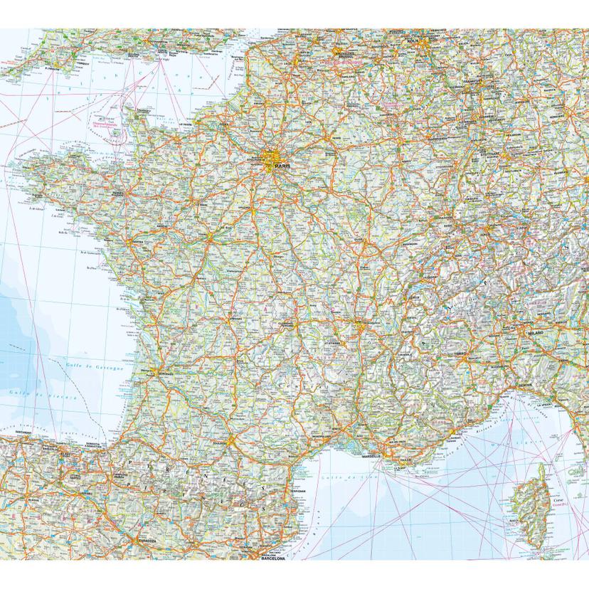 Fotomurale Falk - Francia Mappa