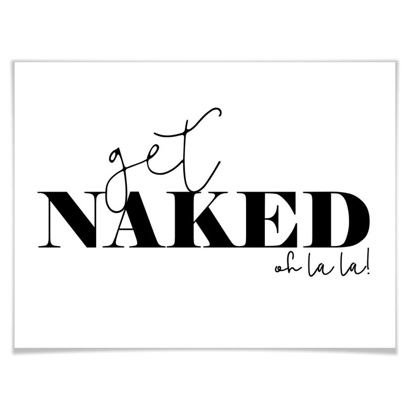 Poster - Get naked