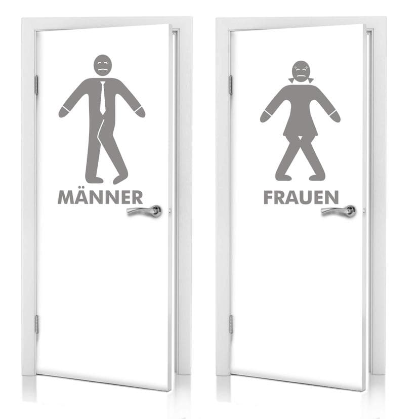 Wandtattoo Toilettenmännchen