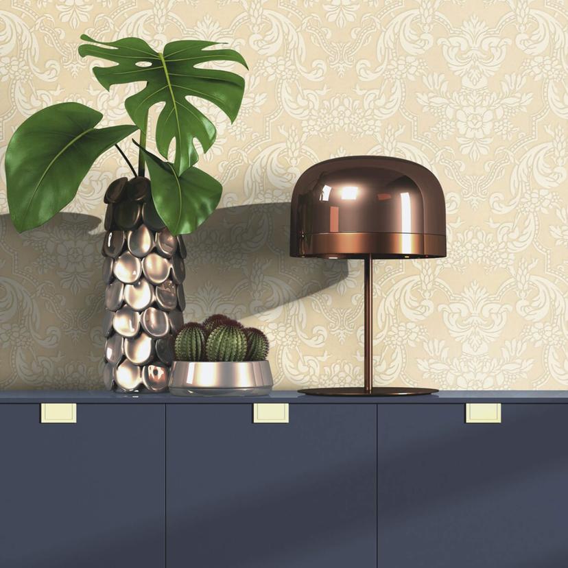 Rasch papier peint intissé, papier peint à motifs Trianon XIII champagne