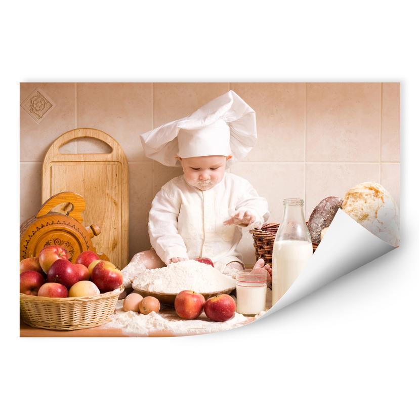Poster autocollant - W - Chef Pâtissier