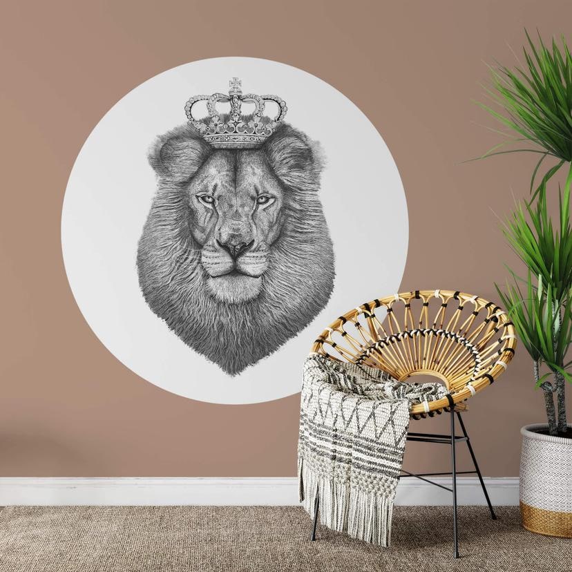 Sticker mural Korenkova - Le roi lion - Rond