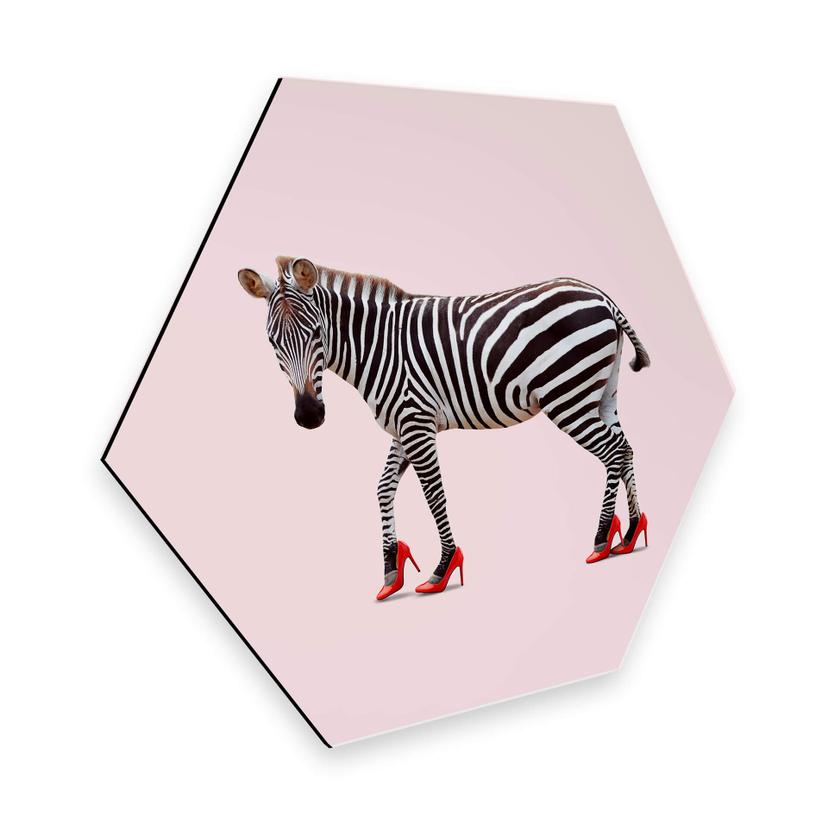Hexagon Dibond Loose - Zebra Heels