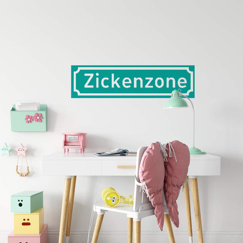 Wandtattoo Zickenzone