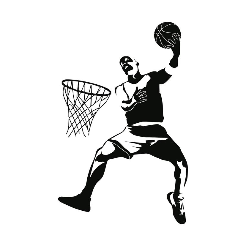 Adesivo murale - Pallacanestro 2