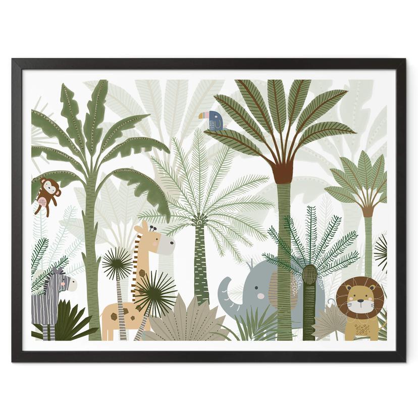 Plakat Oliver Robins - Sweet Jungle Animals