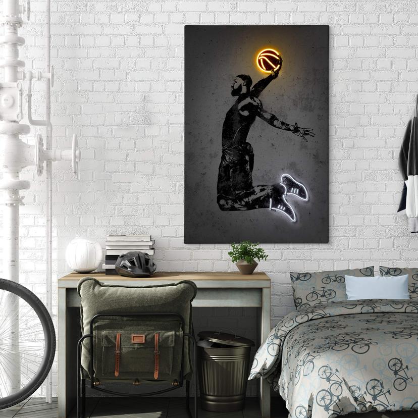 Canvas Mielu - Basketballer LeBron James